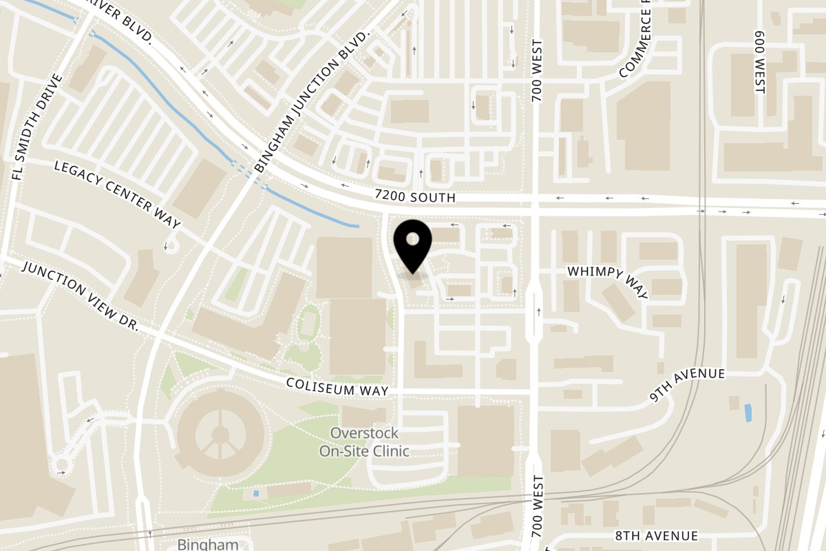 Map showing the location of Great India on 752 Blue Vista Ln in Midvale